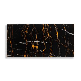 Öntapadós PVC csempepanel, Fekete alapú narancs márvány, 30 x 60 cm   Öntapadós PVC csempepanel, Fekete alapú narancs márvány, 30 x 60 cm