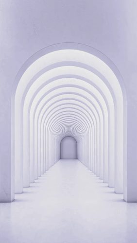 Fotótapéta, 3D hatású folyosó, 159x280 cm
