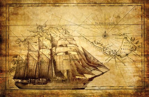 Hajó poszter, fotótapéta Vlies (368 x 254 cm)