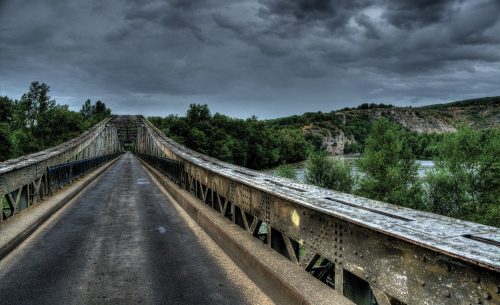 Híd poszter, fotótapéta Vlies (208 x 146 cm)