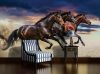 Vágtázó lovak poszter, fotótapéta, Vlies (104 x 70,5 cm)