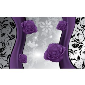 Virág minta poszter, fotótapéta Vlies (312 x 219 cm)