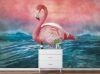Flamingó poszter, fotótapéta, Vlies (104 x 70,5 cm)