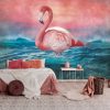 Flamingó poszter, fotótapéta Vlies (312 x 219 cm)