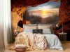 Barlang és tenger naplementében poszter, fotótapéta, Vlies (416 x 290 cm)