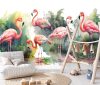 Flamingók poszter, fotótapéta, Vlies (416 x 290 cm)