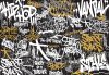 Graffiti - Tag and throw poszter, fotótapéta, Vlies (416 x 254 cm)