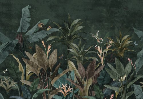 Levelek a dzsungelben poszter, fotótapéta Vlies (312 x 219 cm)