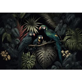   Papagájok a dzsungelben poszter, fotótapéta, Vlies (416 x 254 cm)