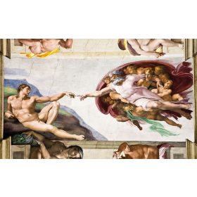   Ádám teremtése poszter, fotótapéta, Vlies (208 x 146 cm)