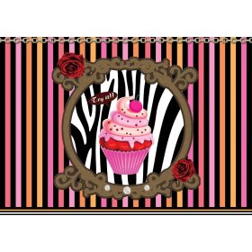 Cupcake poszter, fotótapéta, Vlies (368 x 254 cm)