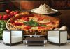 Pizza poszter, fotótapéta, Vlies (416 x 254 cm)
