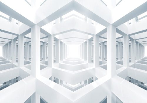 Absztrakt 3D poszter, fotótapéta, Vlies (208 x 146 cm)