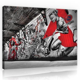 Vászonkép, Graffiti, 100x75 cm méretben Vászonkép, Graffiti, 100x75 cm méretben