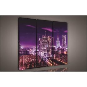 Varsó, 3 darabos vászonkép, 90x80 cm méretben Varsó, 3 darabos vászonkép, 90x80 cm méretben