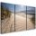 Canvas print 3 parts, Dunes on a beach - 60x40 cm
