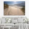 Canvas print 3 parts, Dunes on a beach - 120x80 cm