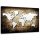 Vászonkép, Régi vintage világtérkép - 100x70 cm
