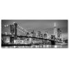 Vászonkép, New York Brooklyn híd - 120x40 cm