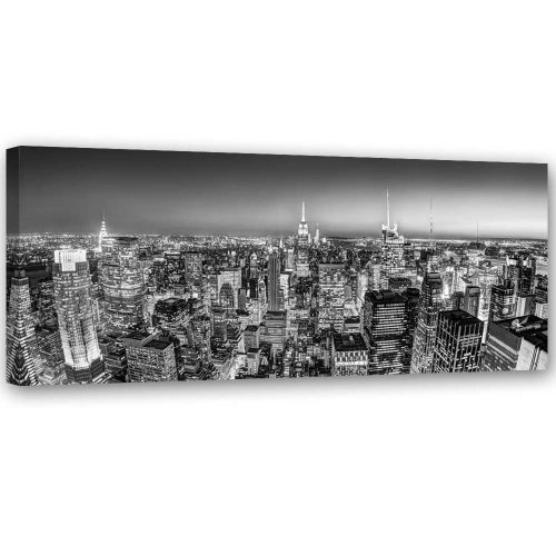 Vászonkép, New York égvonala - 120x40 cm