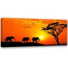 Canvas print, African savannah panorama - 90x30 cm