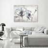 Vászonkép, Virágok fehér Shabby Chic - 120x80 cm