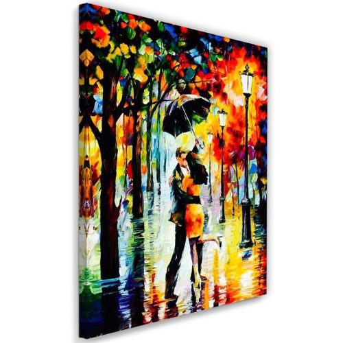Vászonkép, Pár egy esernyő alatt - 40x60 cm