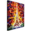 Vászonkép, Eiffel-torony Absztrakt, mint festett - 60x90 cm