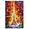 Vászonkép, Eiffel-torony Absztrakt, mint festett - 80x120 cm