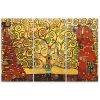 Canvas print 3 parts, Tree of life abstract - 60x40 cm