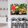 Vászonkép, Zöldségek és gyümölcsök - 60x40 cm