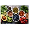 Vászonkép, Friss zöldségek és gyümölcsök - 60x40 cm