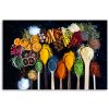 Vászonkép, Gyógynövények fűszerek a konyhában - 100x70 cm