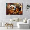 Canvas print, Hands of gold - 120x80 cm