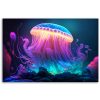 Vászonkép, Neon medúza - 100x70 cm