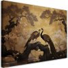 Canvas print, Peacock Bonsai Tree - 60x40 cm