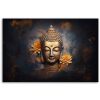 Canvas print, Gold Buddha abstract - 100x70 cm