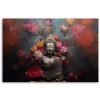 Vászonkép, Buddha Zen virágok absztrakt - 60x40 cm