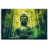 Vászonkép, Buddha és zen bambuszok - 120x80 cm