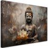 Canvas print, Meditating Buddha abstract - 100x70 cm