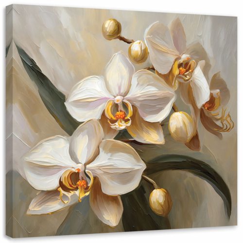 Vászonkép, Orchideák AI - 30x30 cm