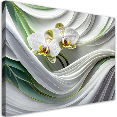 Vászonkép, Orchidea absztrakt 3D - 60x40 cm