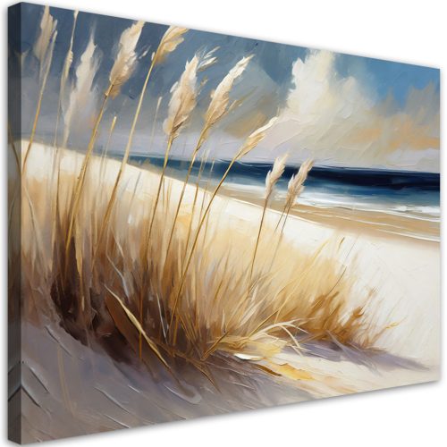 Vászonkép, Strand tengeri dűnék táj - 60x40 cm