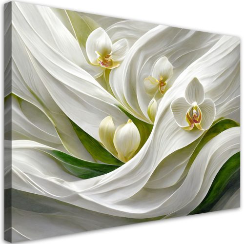 Vászonkép, Orchideák absztrakt 3D - 120x80 cm