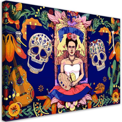 Vászonkép, Frida Kahlo Los Muertos - 120x80 cm