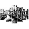 5 részes Vászonkép, Velencei csatorna - 150x100 cm