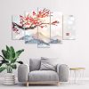Canvas print 5 parts, Land of the cherry blossom - 200x100 cm