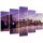 Vászonkép 5 rész, Manhattan naplementekor - 200x100 cm