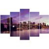 Vászonkép 5 rész, Manhattan naplementekor - 150x100 cm