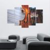 Canvas print 5 parts, Violin - 100x70 cm